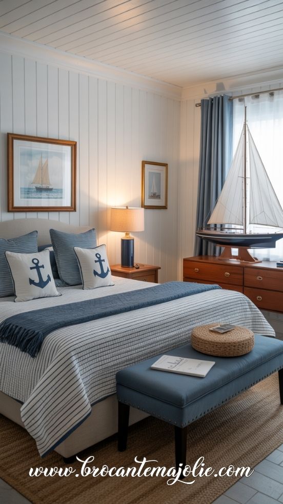 coastal farmhouse bedroom