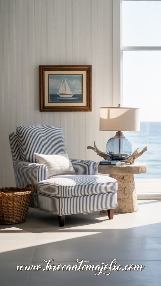 coastal farmhouse living room