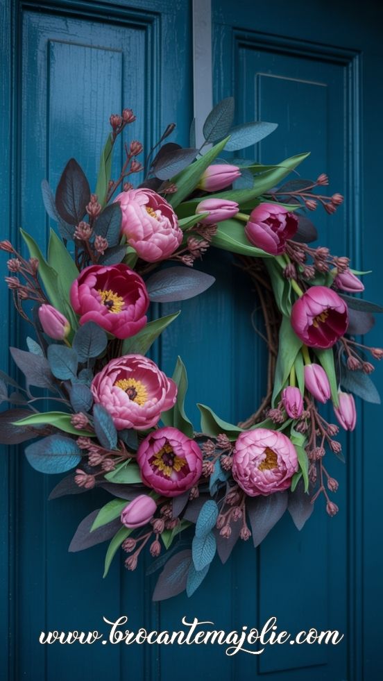 spring floral wreath