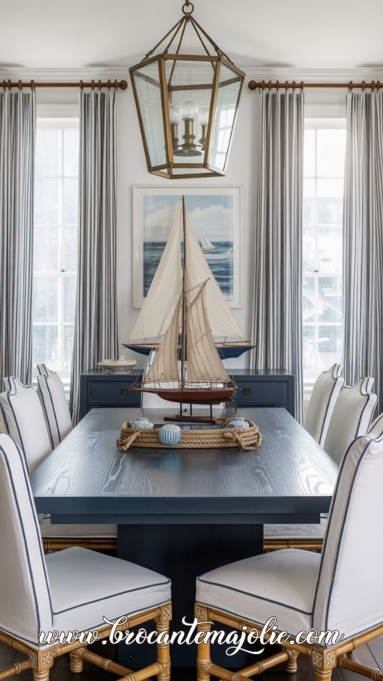 coastal farmhouse dining room