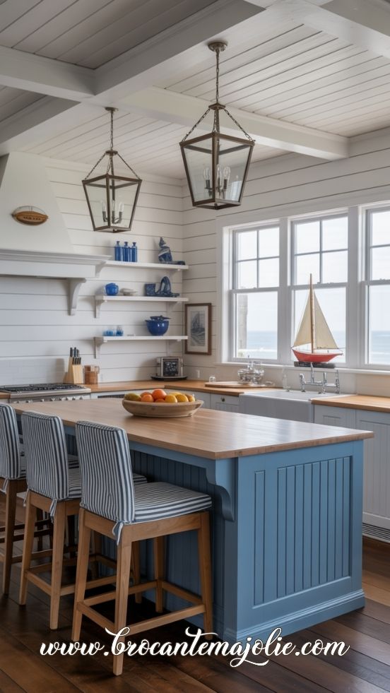 coastal farmhouse kitchen