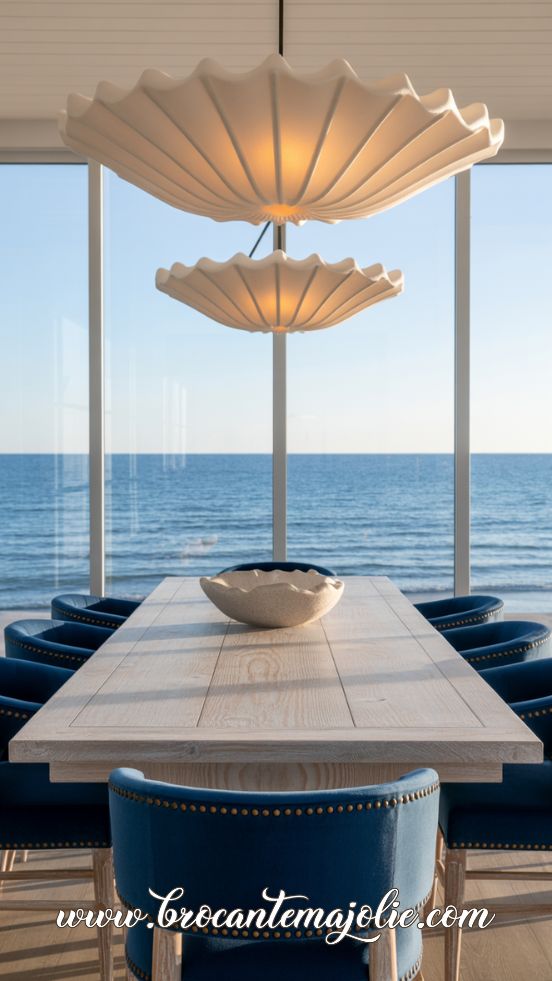 modern coastal dining room