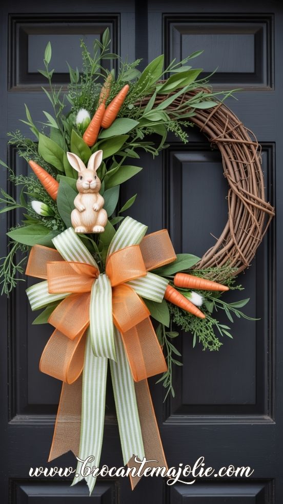 easter carrot wreath