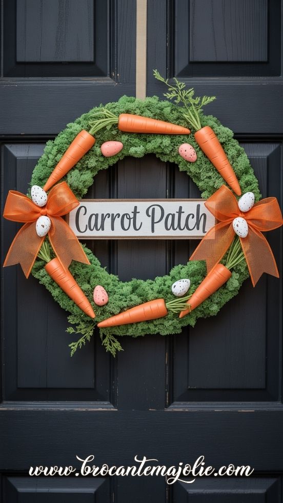 easter carrot wreath
