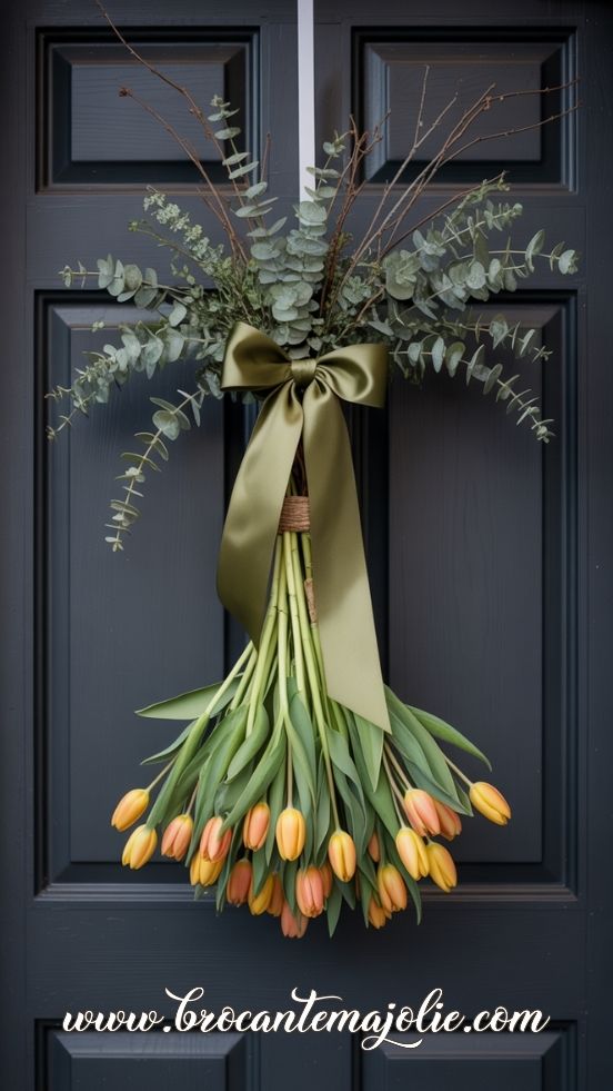 easter spring wreath
