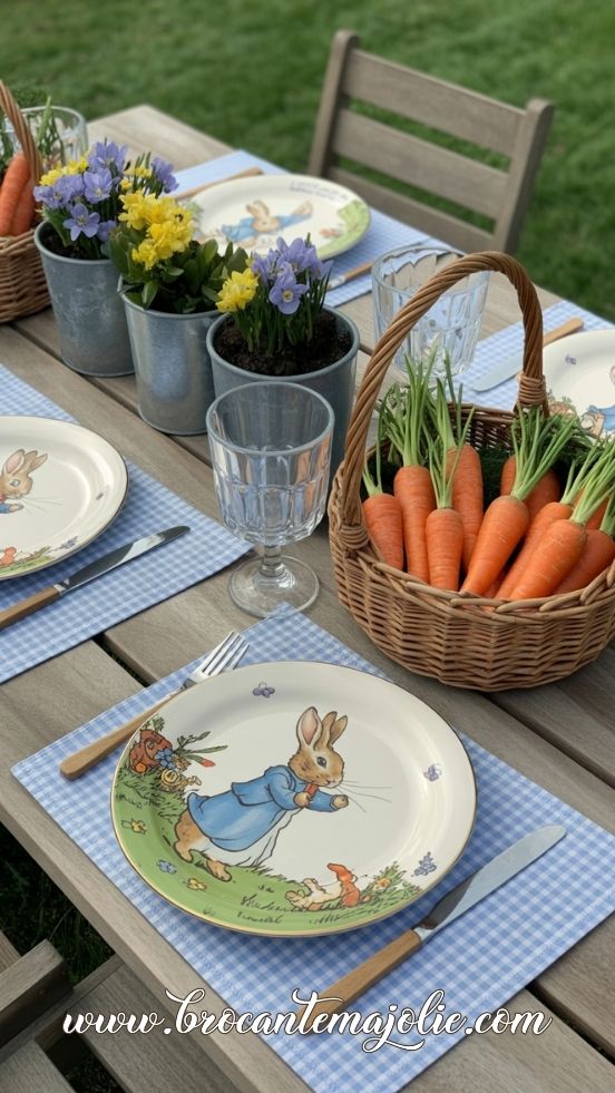 vintage easter bunny decor
