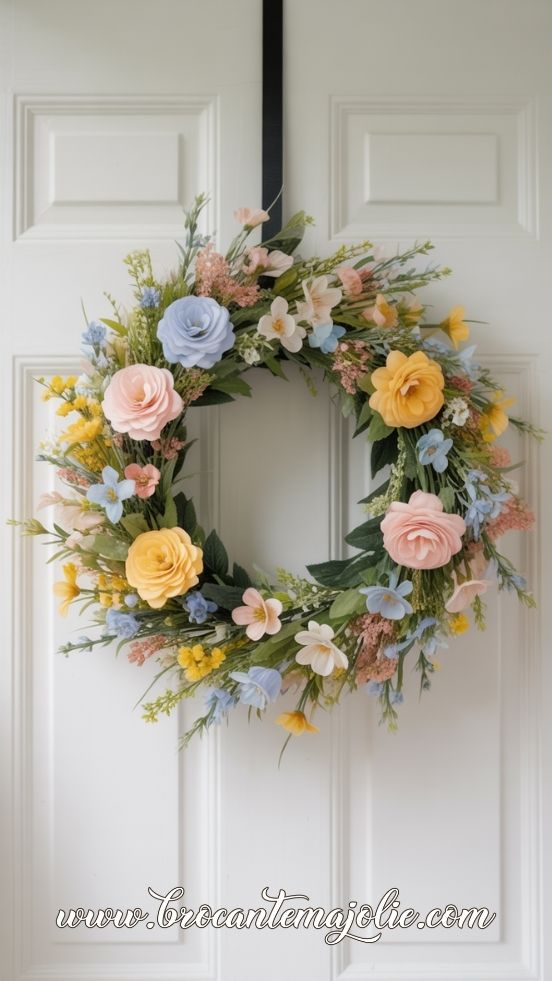spring floral wreath