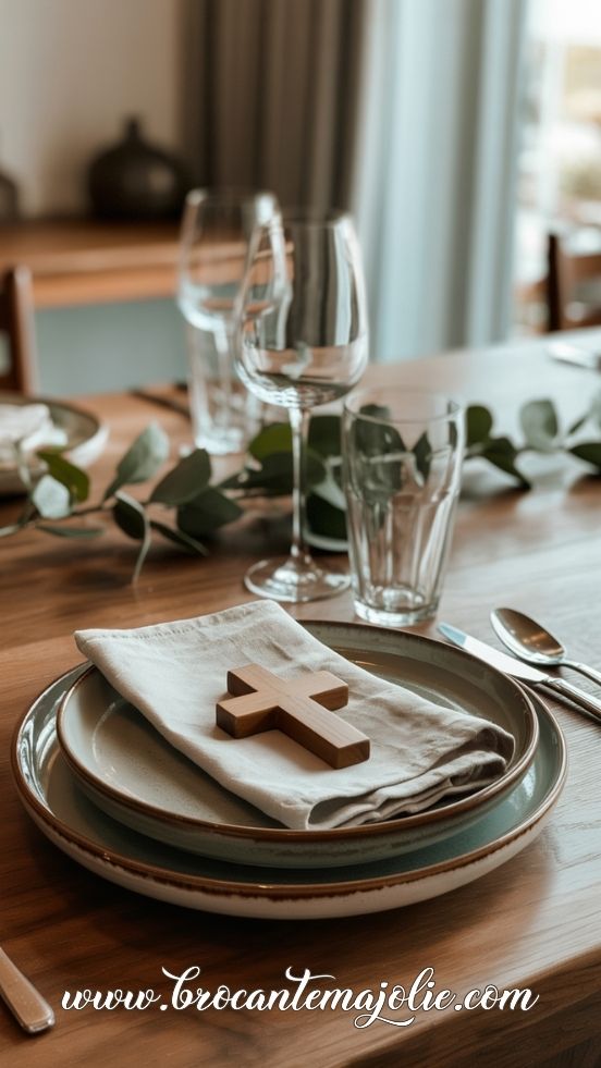 farmhouse easter table decor christian
