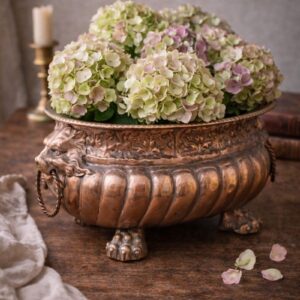 antique french copper planter