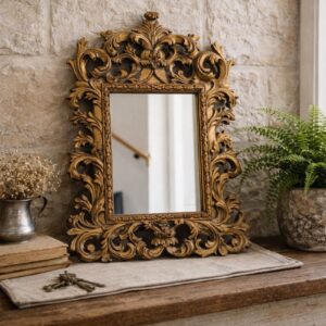 vintage rococo style gold mirror styled