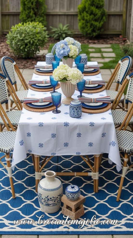 elegant 4th of july tablescape