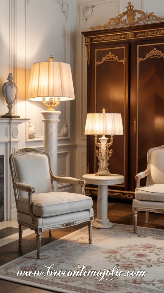 french furniture side table living room
