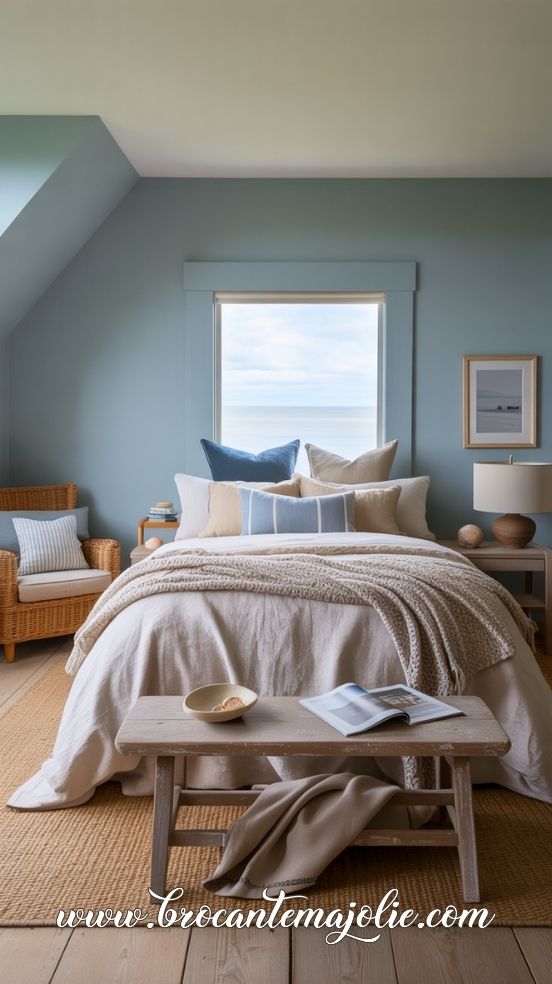 coastal master bedroom
