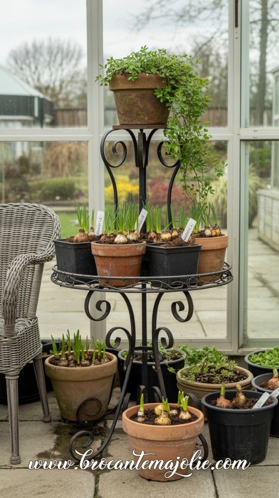 planter stand outdoor