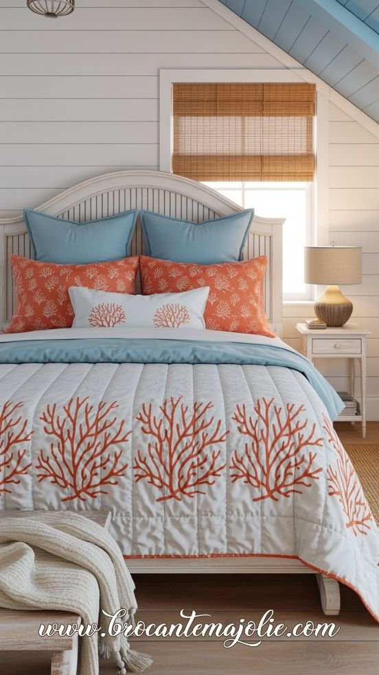 Preppy Coastal Bedroom