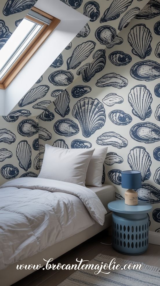 blue coastal bedroom