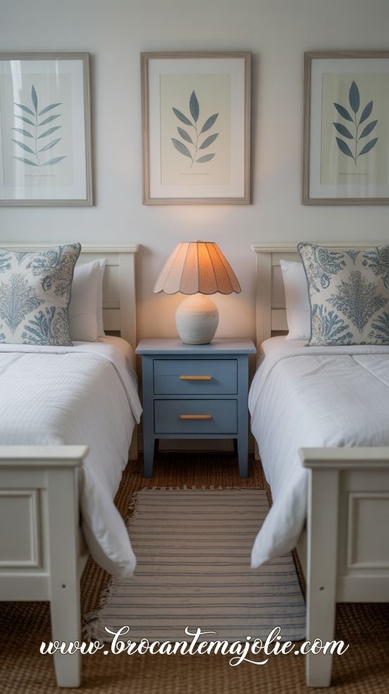 white coastal bedroom