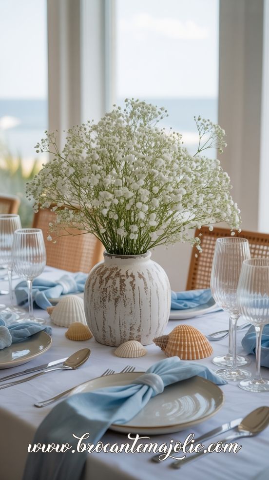 beachy centerpiece