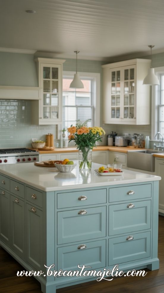 Coastal Kitchen Island