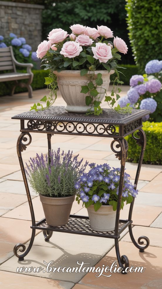 planter stand outdoor