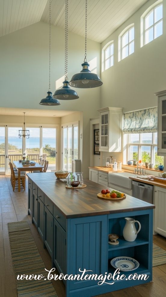 Coastal Kitchen Island