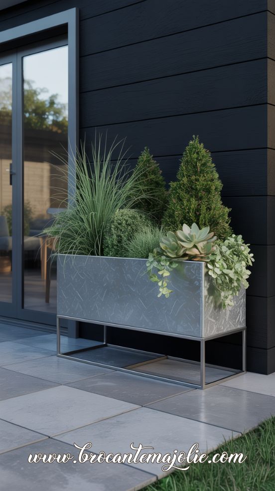 metal planter boxes