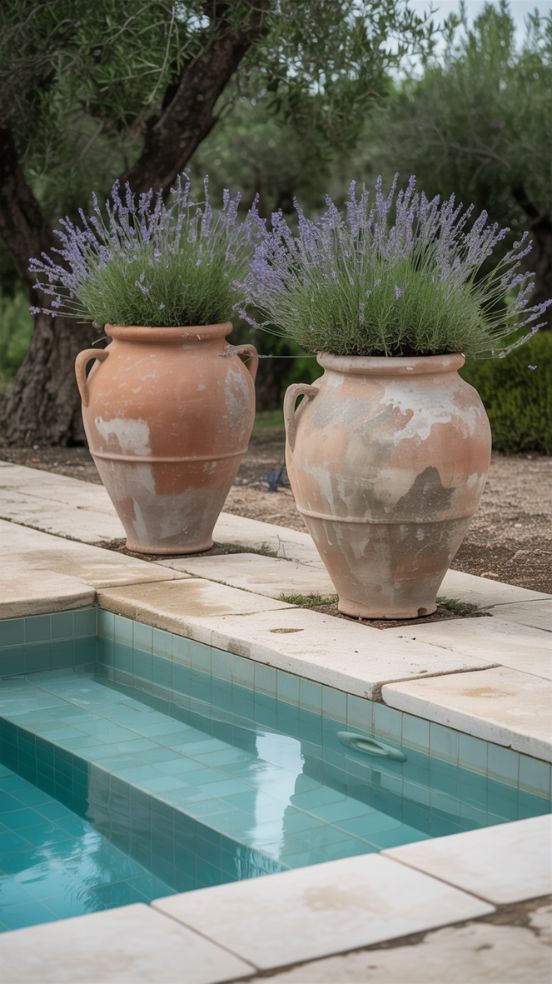 poolside planter ideas