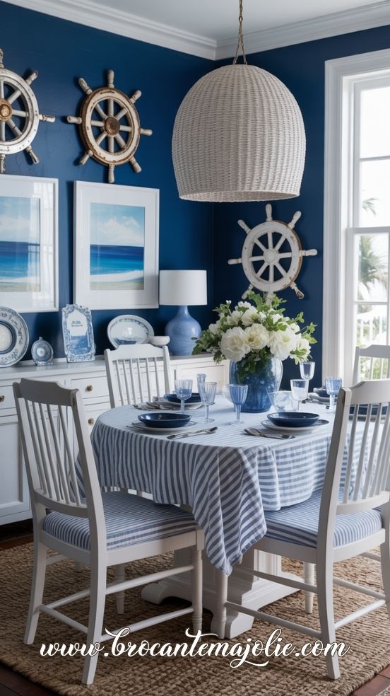 traditional coastal dining room