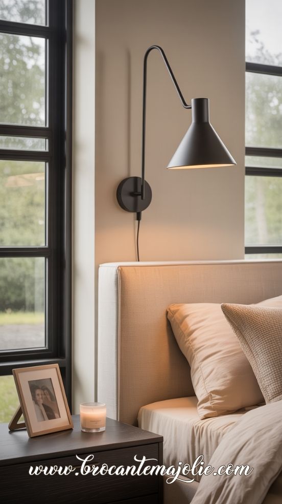 black wall sconces bedroom