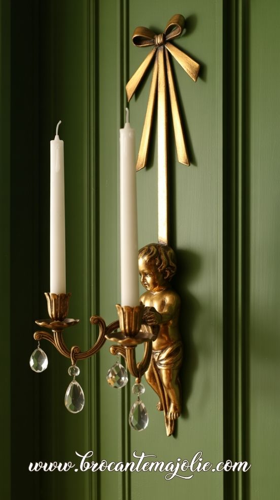 vintage antique sconces bedroom
