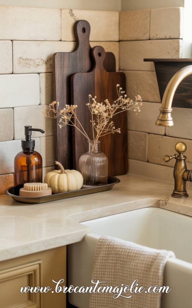 sink kitchen corner for fall