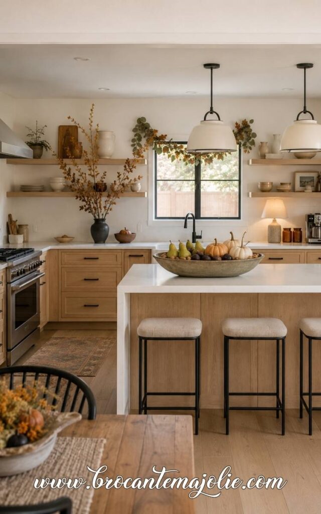 simple fall kitchen decor