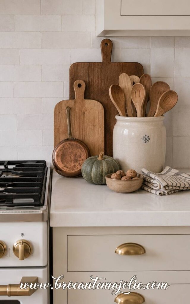 Stove-Side Corner fall kitchen decor