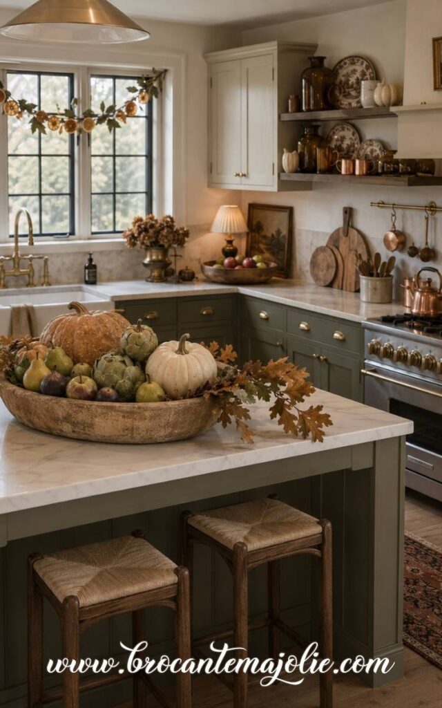 Fall Kitchen Island Decor