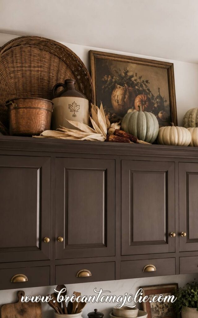 Above Cabinet Fall Decor