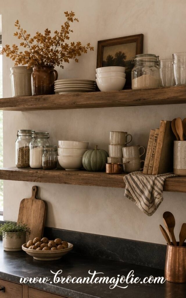 Fall Shelf styling