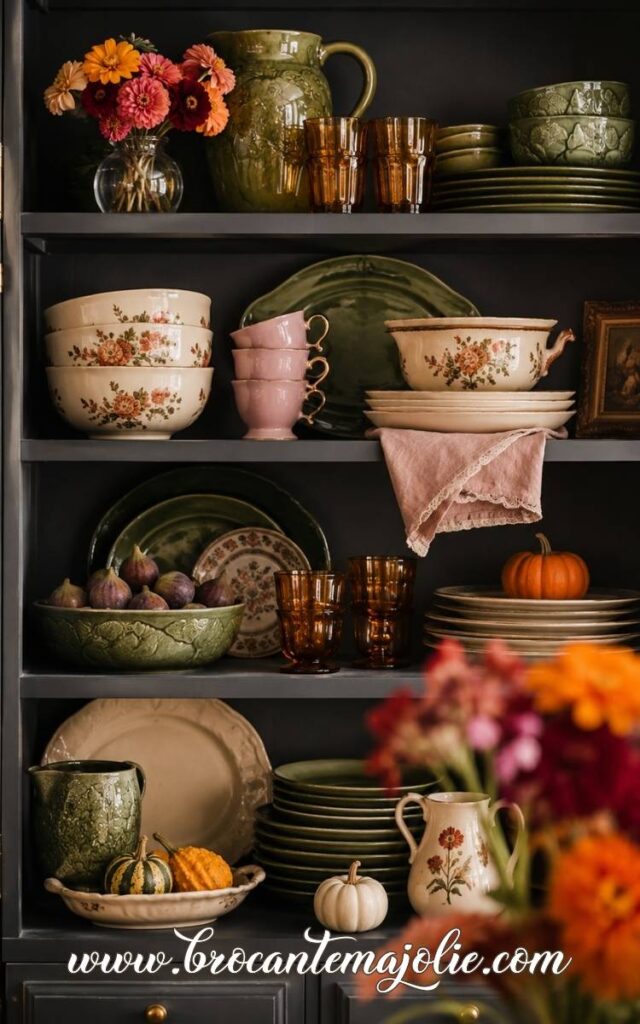 fall shelf display