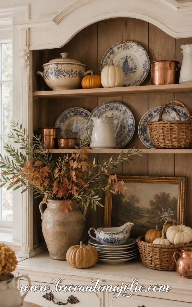 Fall Hutch Decor Ideas