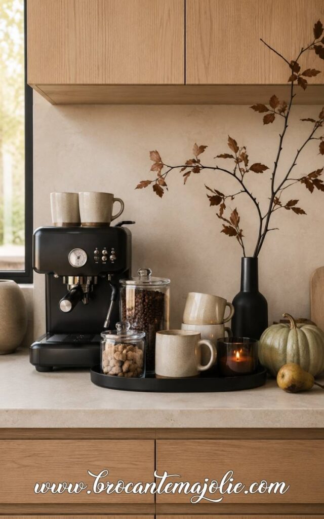Modern Fall Coffee Bar