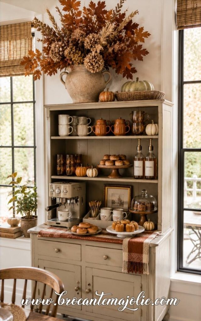 Fall Coffee Bar Ideas in kitchen