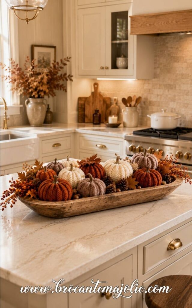 cozy pumpkin dough bowl