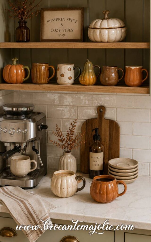 Pumpkin-Themed fall Coffee Bar
