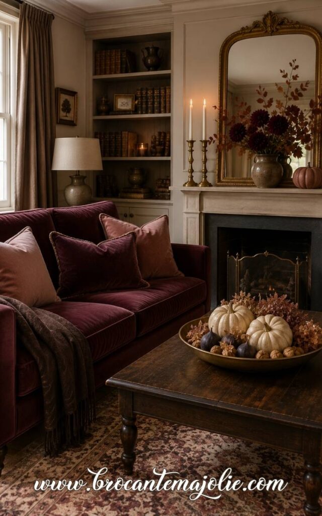 fall living room decor