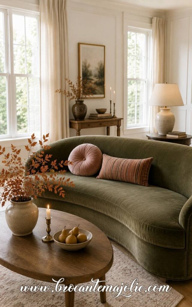 fall living room decor