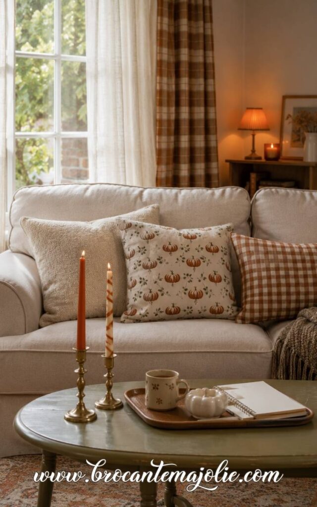 fall living room decor