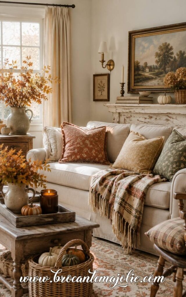 autumn living room decor
