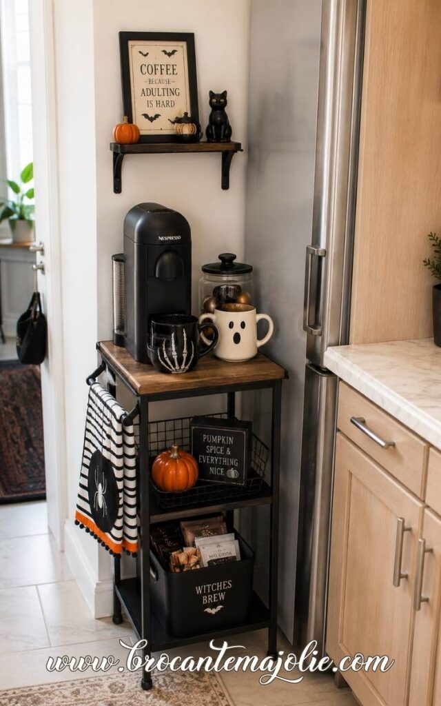 small alloween coffee bar
