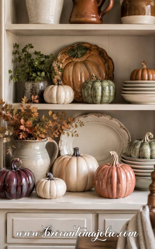ceramic pumpkins for fall
