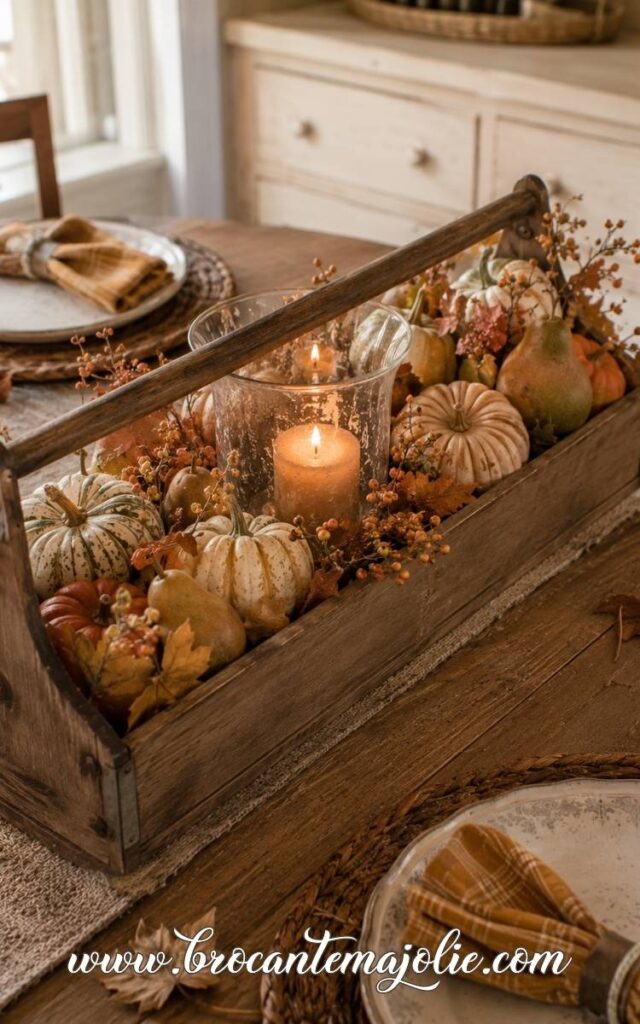pumpkin centerpiece fall decor