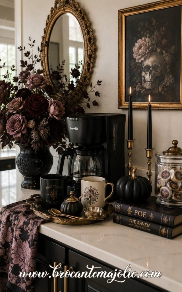 dark goth coffee bar